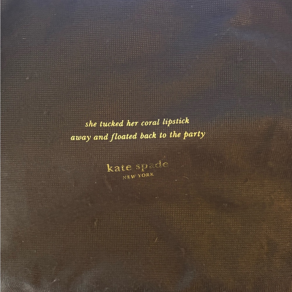 Kate Spade Brown dust bag with Gold Text